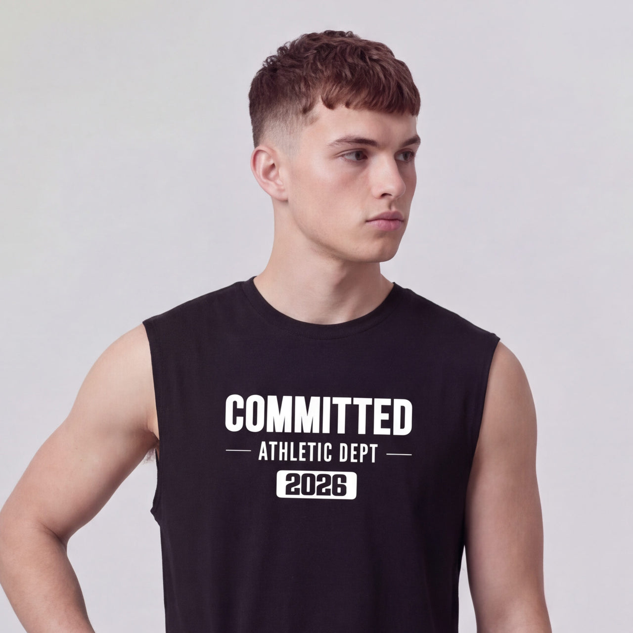 Heavyweight Black Muscle T-Shirt