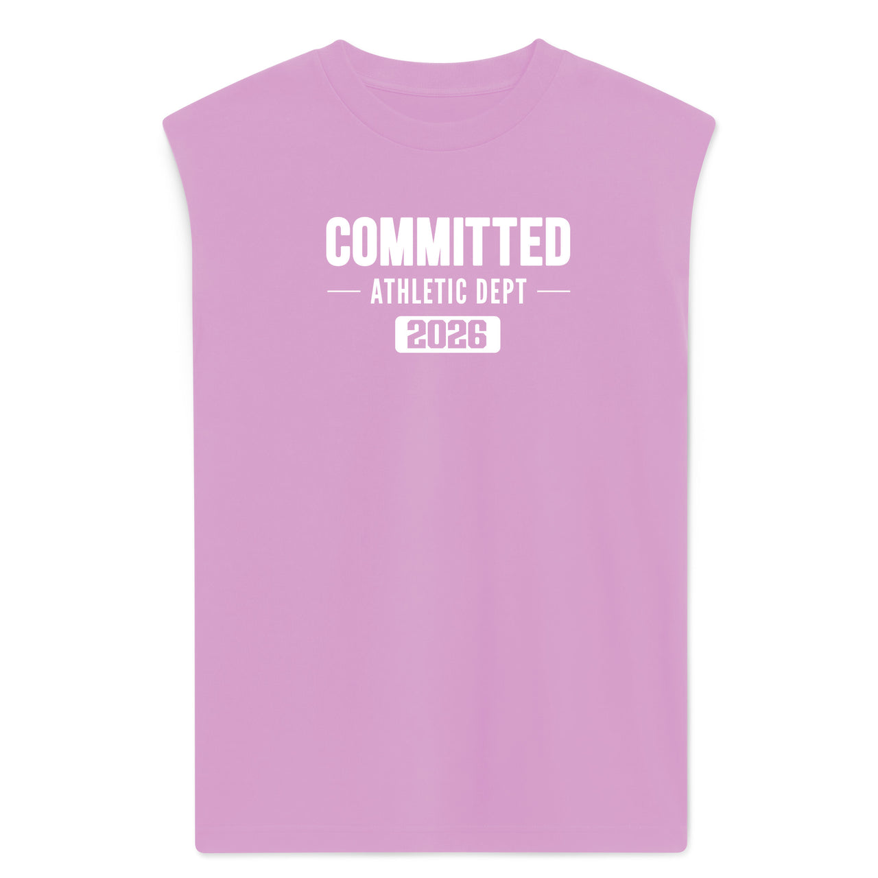 Heavyweight Powder Pink Muscle T-Shirt