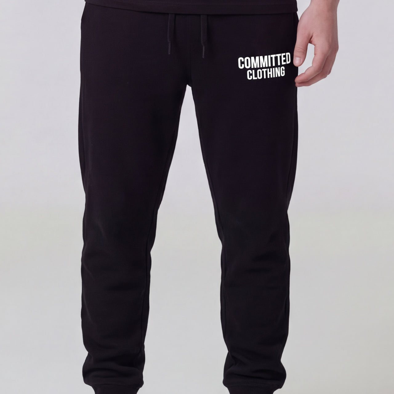 CC Committed Logo Black Jogger Pants