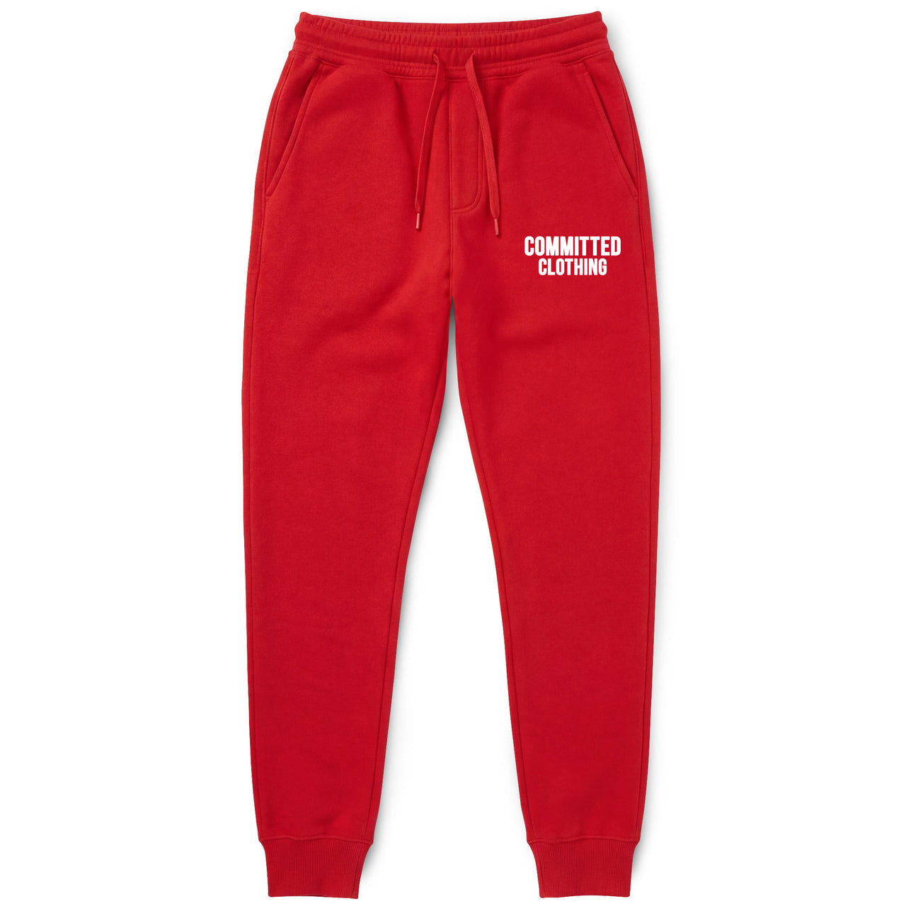 CC Committed Logo Red Jogger Pants