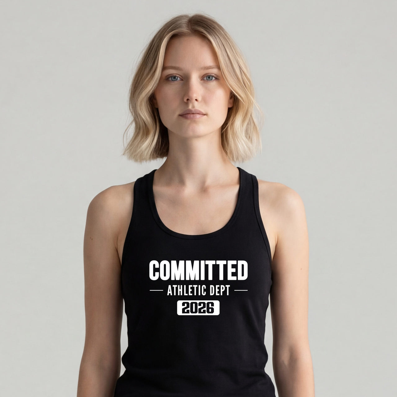 CC Women's Razor Back Black Tank
