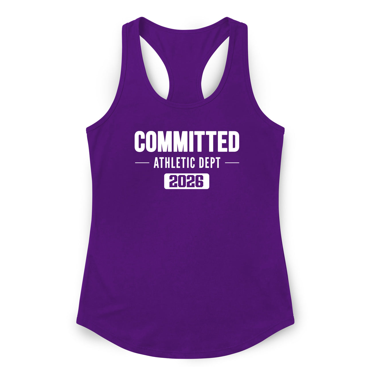 CC Women's Razor Back Purple Tank