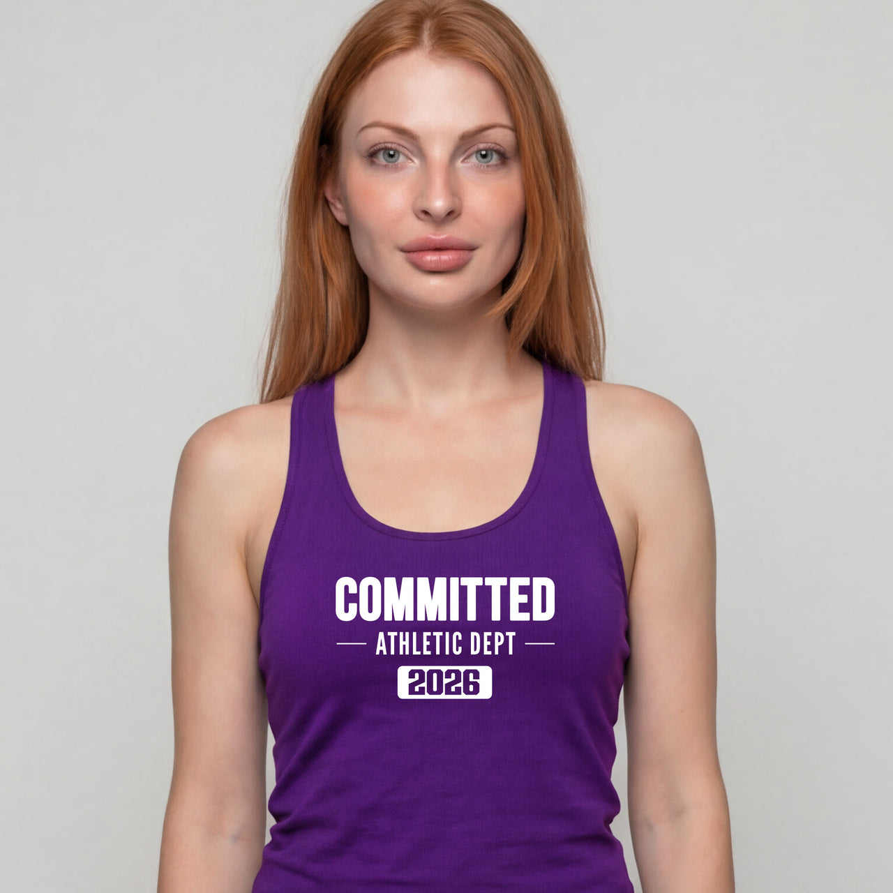 CC Women's Razor Back Purple Tank